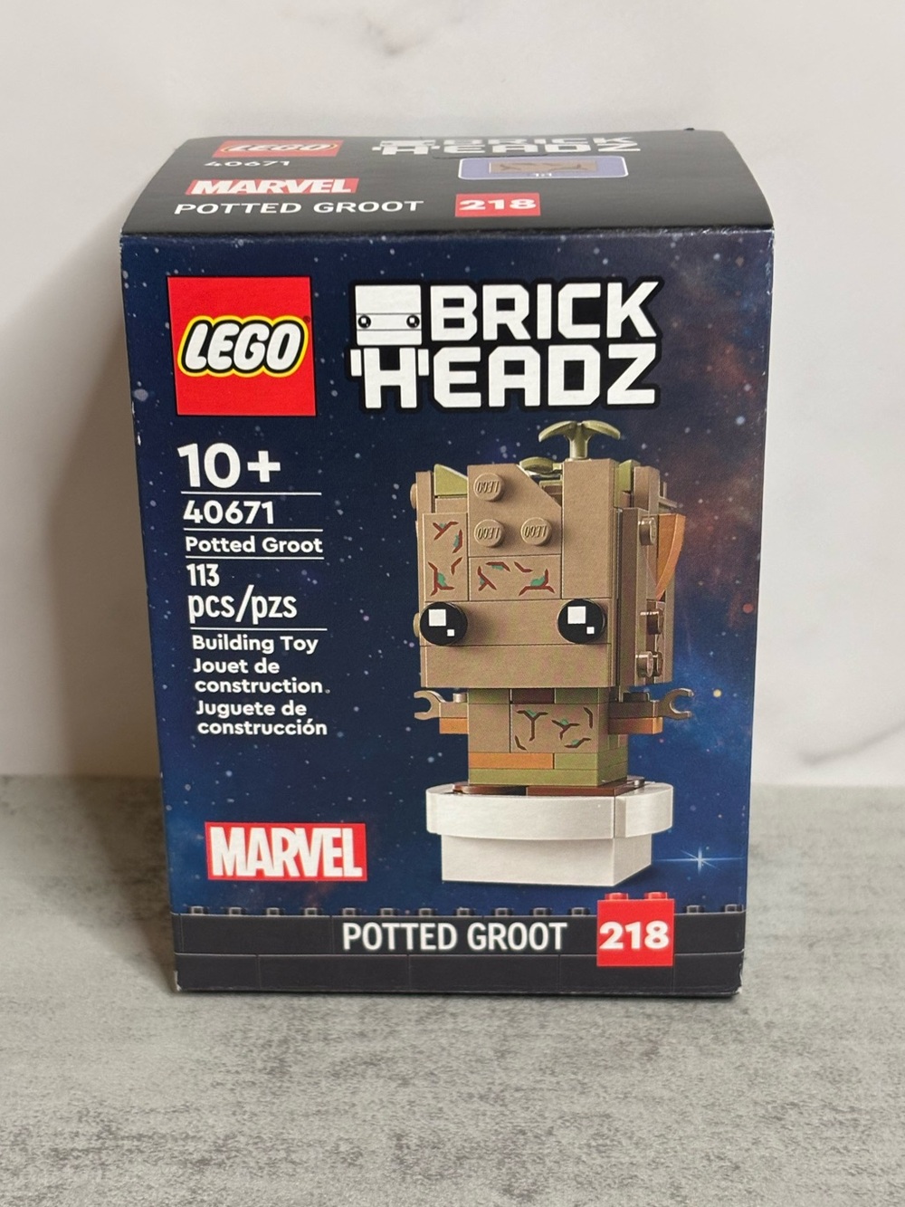 Lego Marvel BrickHeadz Potted Groot Set (#40671) - Picture 7 of 7